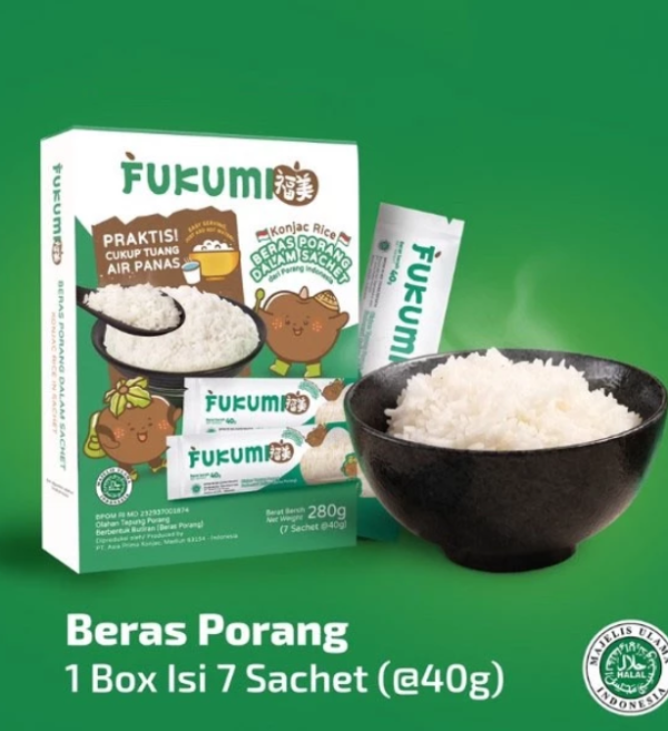 Fukumi Beras Porang Box Sachet Original - Beras FUKUMI - Beras Sehat