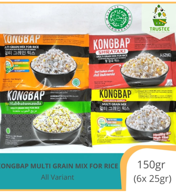 Kongbap Multigrain Mix | Beras Sehat Korea Halal 150 gr (6pcs x 25gr)