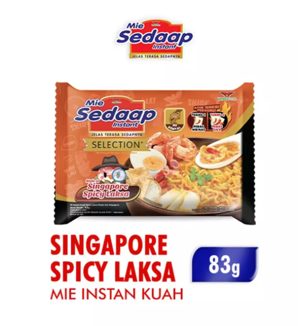 Sedaap Mie Instan Singapore Spicy Laksa Bag 83 gr