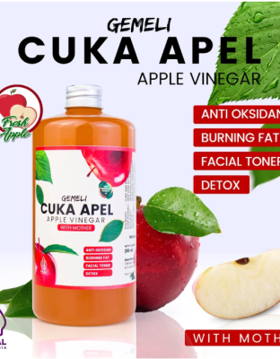 Cuka Apel Gemeli Premium 500ml With Mother