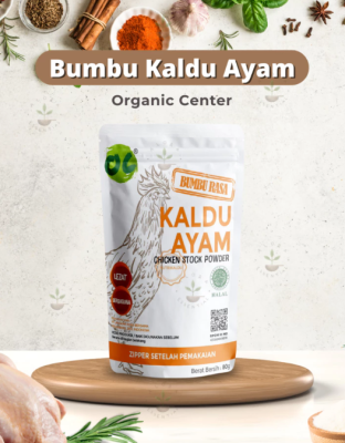 Organic Center Kaldu Ayam Non MSG 80Gr - Chicken Stock by Titi Kamal