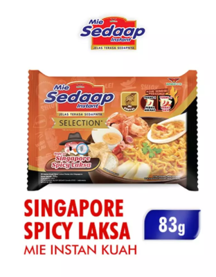 Sedaap Mie Instan Singapore Spicy Laksa Bag 83 gr