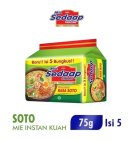 Sedaap Mie Instan Soto Isi 5 Bag 75 gr